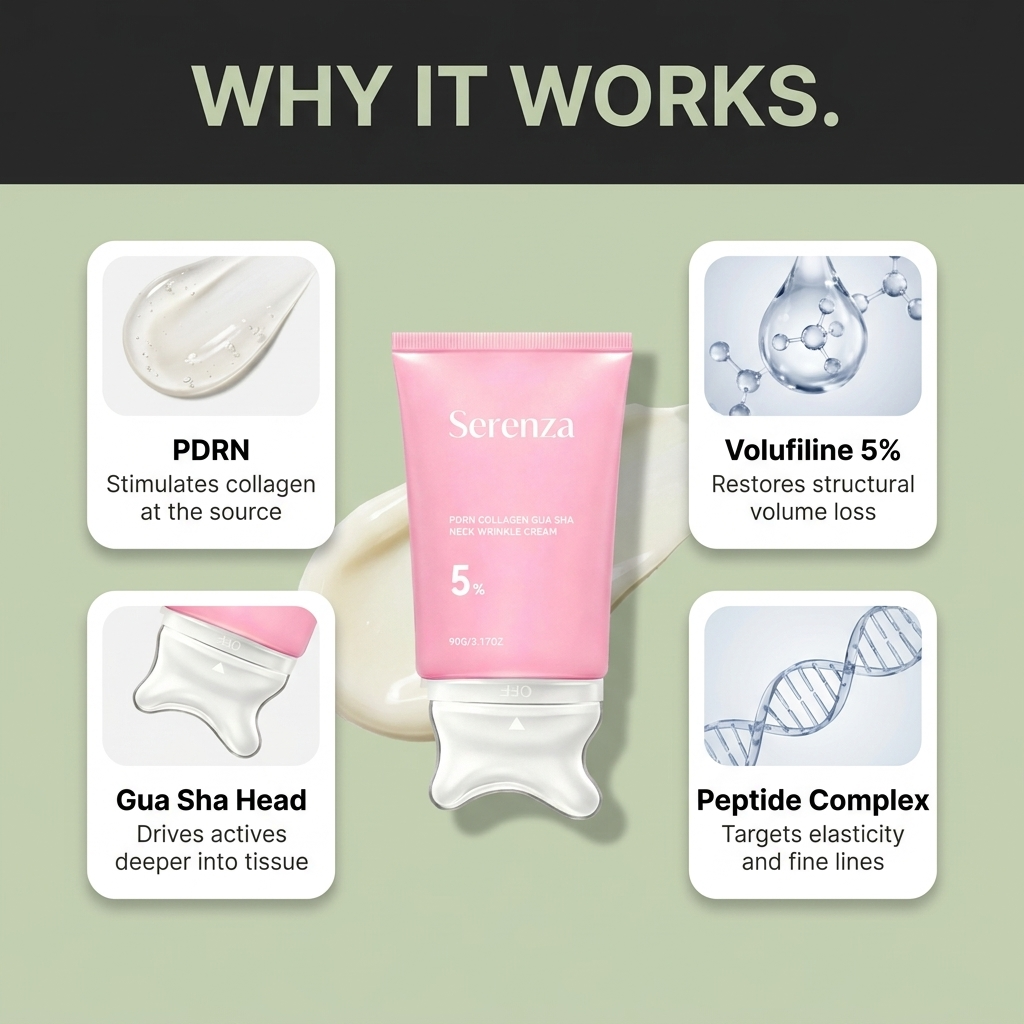 Serenza Korean PDRN Gua Sha Collagen Cream