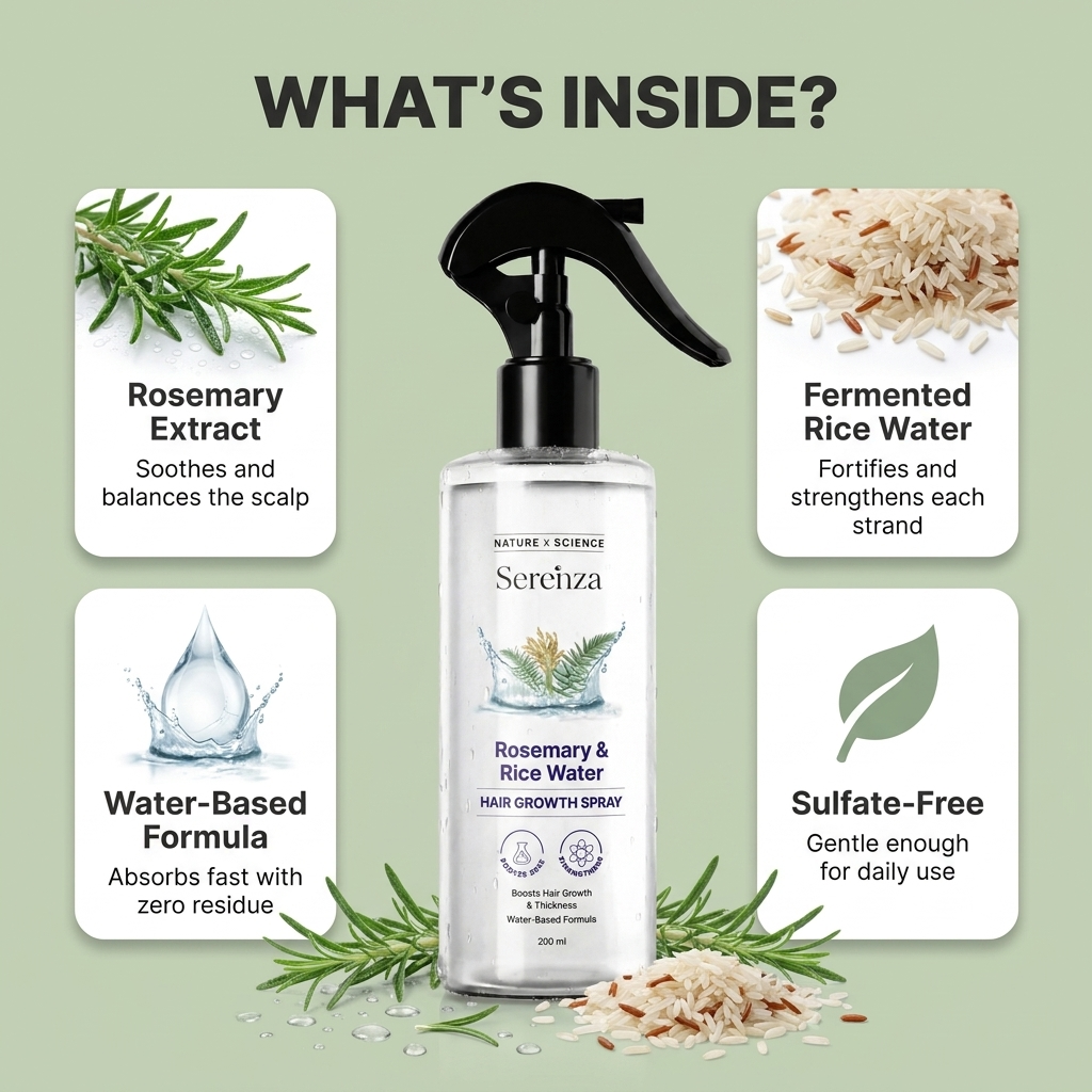 Rosemary Rice Water Hair Spray