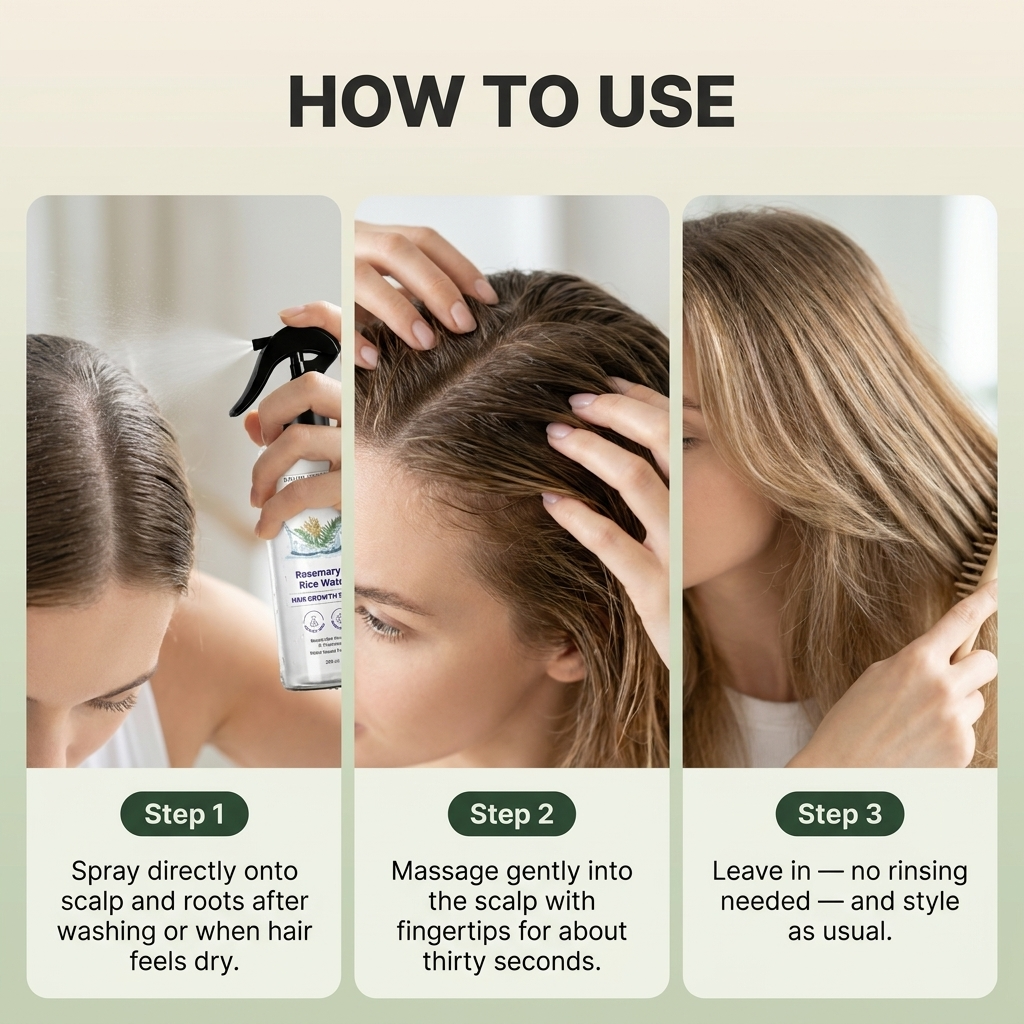 Rosemary Rice Water Hair Spray